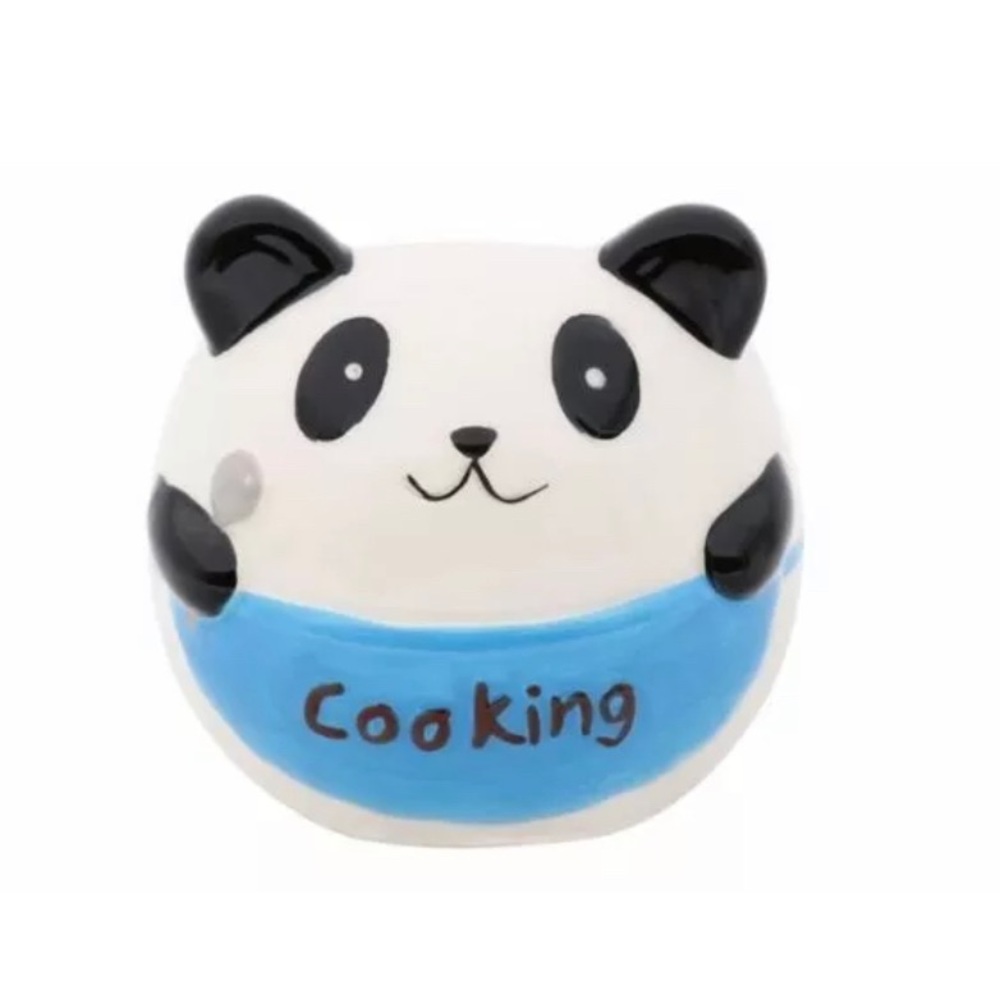 CUTE Panda Ceramic Succulent Planter Pot NEW